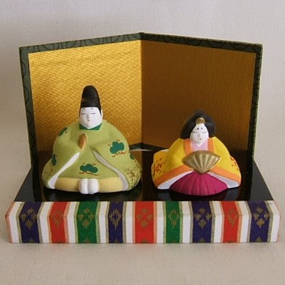 Hina Emperor & Empress, Clay Hina Emperor & Empress, Clay